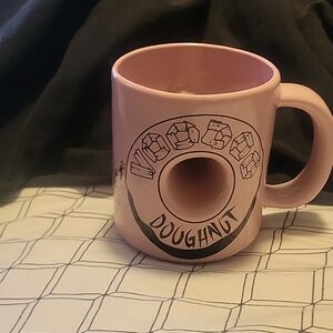 Voodoo Donut pink coffee mug The Magic Is in the Hole excellent condition